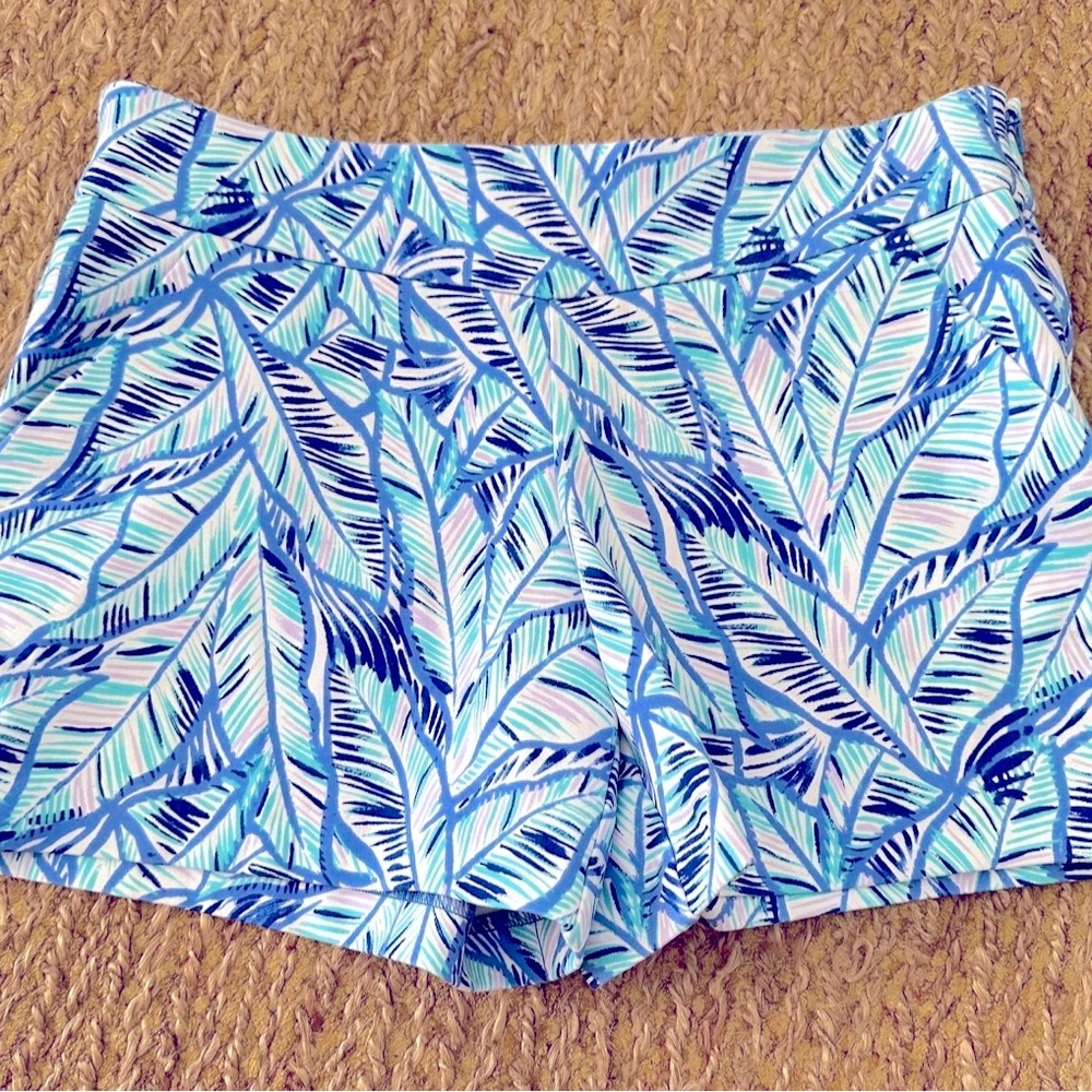 Lilly Pulitzer Women’s Mackenna Ponte Shorts Stretch Knit Bennet Blue Size 4
